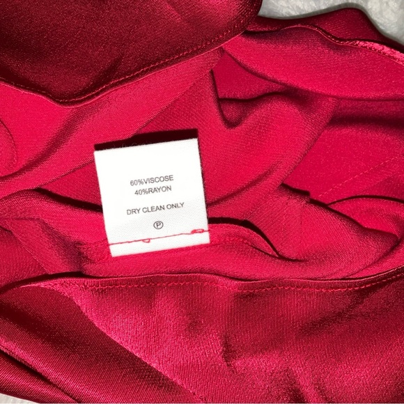 NWT Rumored Low Tide Maxi Slip Dress M Chili Pepper Red Dutchess Formal Long - Picture 6 of 10